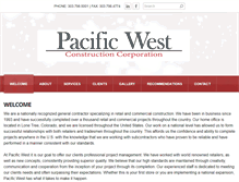 Tablet Screenshot of pacificwestusa.com